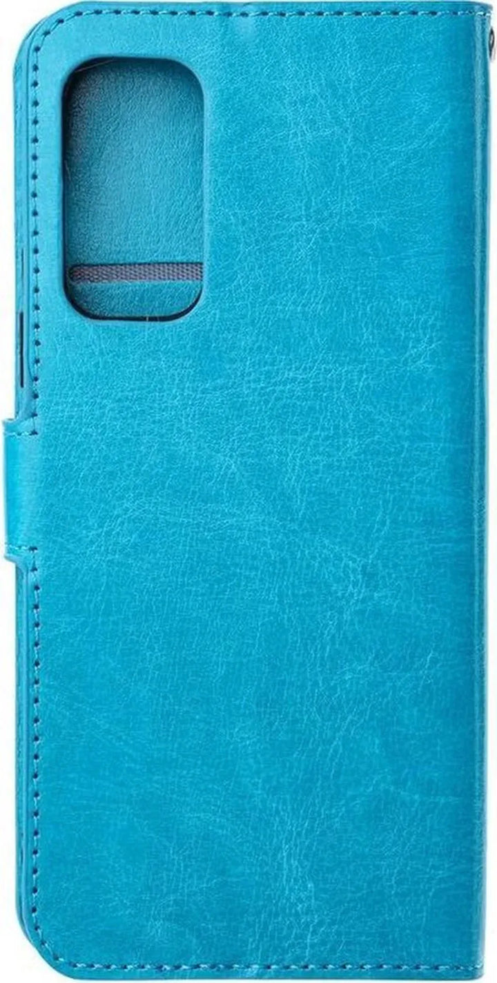Samsung Galaxy A52/A52s Hoesjes – Portemonnee Bookcase – Pasjeshouder – 2x Gehard Glas Screenprotector – Turquoise-Ilumina Benelux