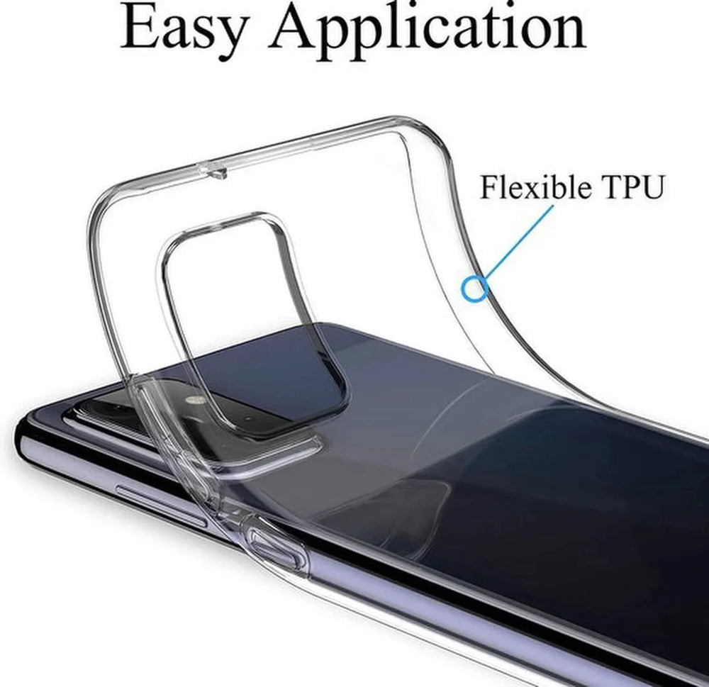 Samsung Galaxy A72 5G Hoesjes – Transparante TPU Siliconen Backcover – Inclusief 2x Gehard Glas Screenprotector – Anti-kras-Ilumina Benelux