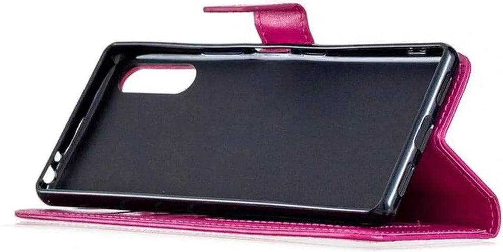 Sony Xperia 5 II Hoesjes – Book Case – Magneetsluiting – Inclusief 2x Screenprotector – Roze-Ilumina Benelux