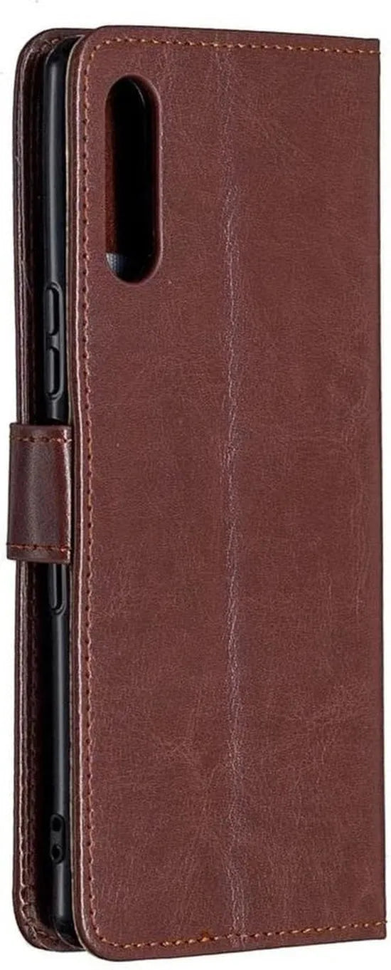 Sony Xperia 5 II Hoesjes – Bookcase Portemonnee Hoes – Magneetsluiting – 2x Screenprotector – Bruin-Ilumina Benelux