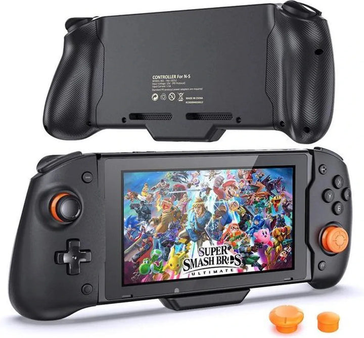 Gamepad – Geschikt voor Nintendo Switch Joy-Con – Controller Handgreep – Dubbele Motor Trillingen – Zwart-Ilumina Benelux