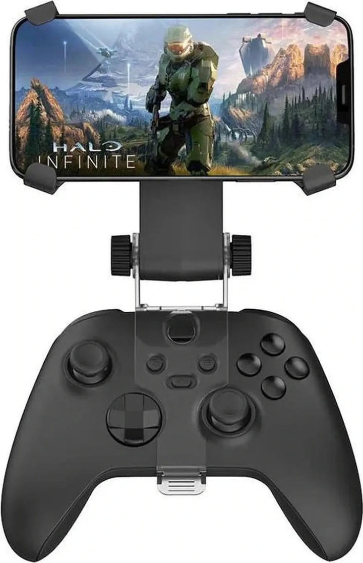 Telefoonhouder controller – Geschikt voor Xbox Series S/X & One – Smartphone klem – Verstelbaar – Zwart-Ilumina Benelux