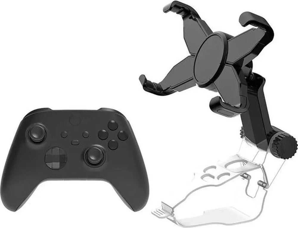 Telefoonhouder controller – Geschikt voor Xbox Series S/X & One – Smartphone klem – Verstelbaar – Zwart-Ilumina Benelux