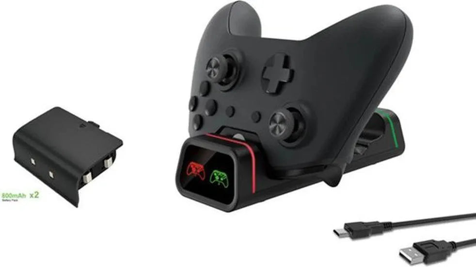 Controller Oplaadstation – Geschikt voor Xbox One/S/X & PS5 DualSense – 2 Controllers – Inclusief Oplaadkabel – Zwart-Oplaadstation controllers-Ilumina Benelux