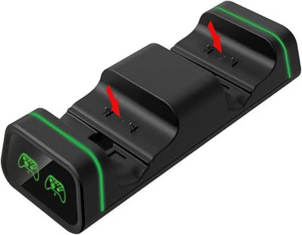 Controller Oplaadstation – Geschikt voor Xbox One/S/X & PS5 DualSense – 2 Controllers – Inclusief Oplaadkabel – Zwart-Oplaadstation controllers-Ilumina Benelux