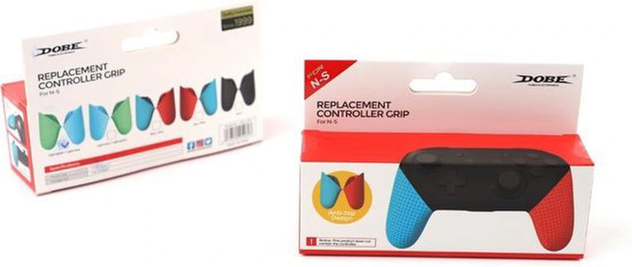 Game-handgreep Antislip koffer hoes NS Game Console-handgreep Antislip-handgreep TNS-0138 Geschikt voor: Nintendo Switch Pro Controller - Blauw - Groen
