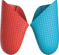 Game-handgreep Antislip koffer hoes NS Game Console-handgreep Antislip-handgreep TNS-0138 Geschikt voor: Nintendo Switch Pro Controller - Rood - blauw
