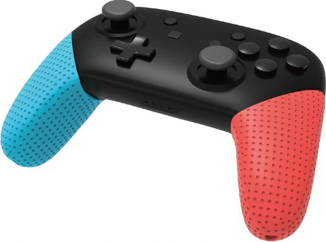 Game-handgreep Antislip koffer hoes NS Game Console-handgreep Antislip-handgreep TNS-0138 Geschikt voor: Nintendo Switch Pro Controller - Rood - blauw