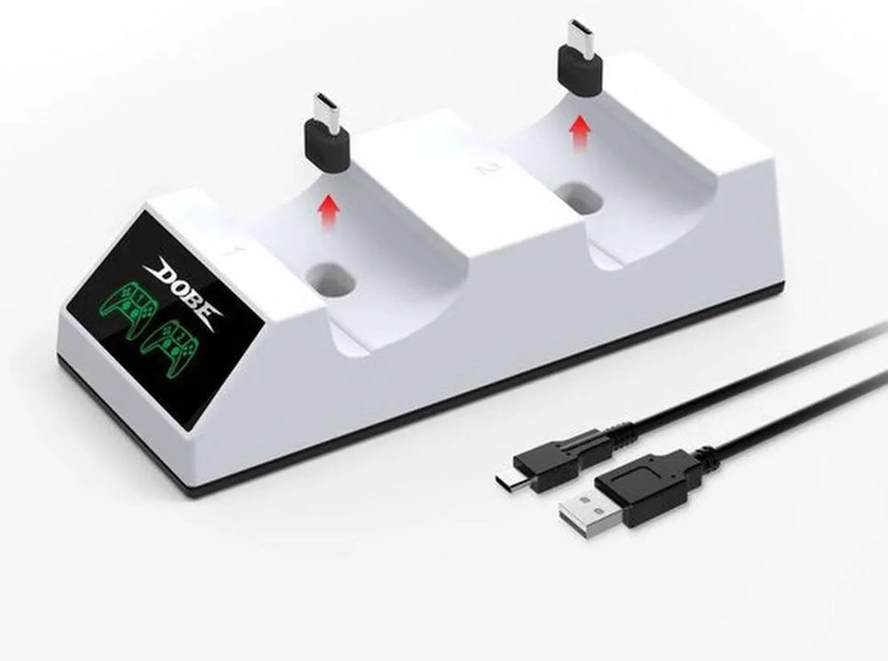 Oplaadstation – Geschikt voor PlayStation 5 – DualSense Controller Dock – 2 Controllers – Snelladen – LED Indicatie-Oplaadstation controllers-Ilumina Benelux