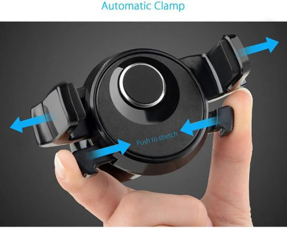 Telefoonhouder auto – Ventilatierooster – Kliksysteem – Stevige grip – Zwart-Telefoonhouders-Ilumina Benelux