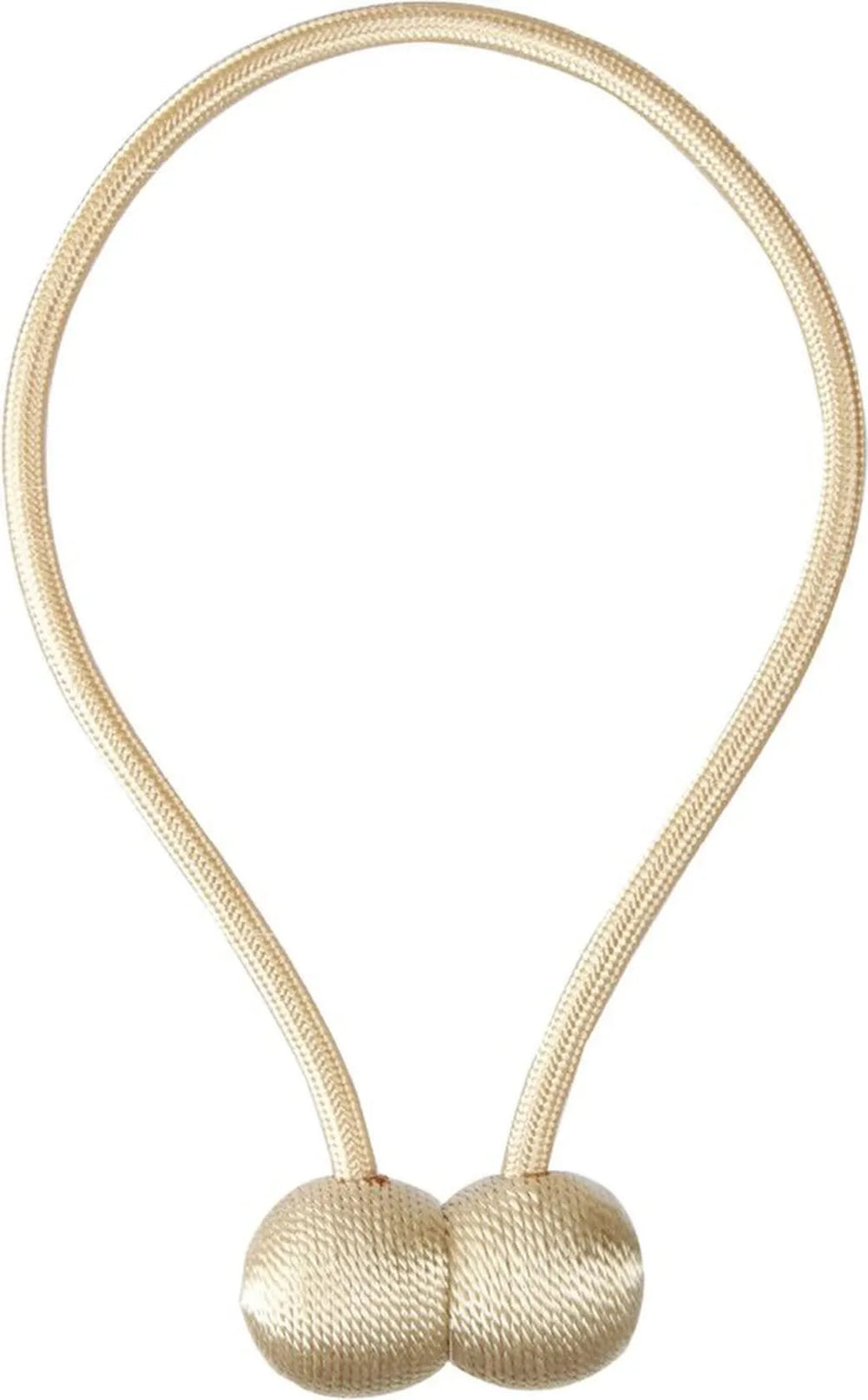 Gordijn embrasse – Magnetische gordijnhouder – Gordijnbinder met clips – Set van 2 – Beige-Ilumina Benelux