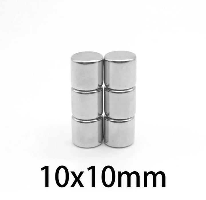 Sterke magneten – N50 neodymium schijf 0,5x10mm – Voor whiteboard & koelkast – 10 stuks – Zilver-Ophangmagneet-Ilumina Benelux