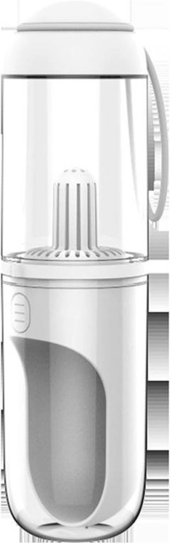 Draagbare drinkfles voor honden met waterdispenser voor huisdieren - Bidon - Honden drinkfles - Waterfles, reizen, drinken voor drinkflessen, voor buiten, (wit)