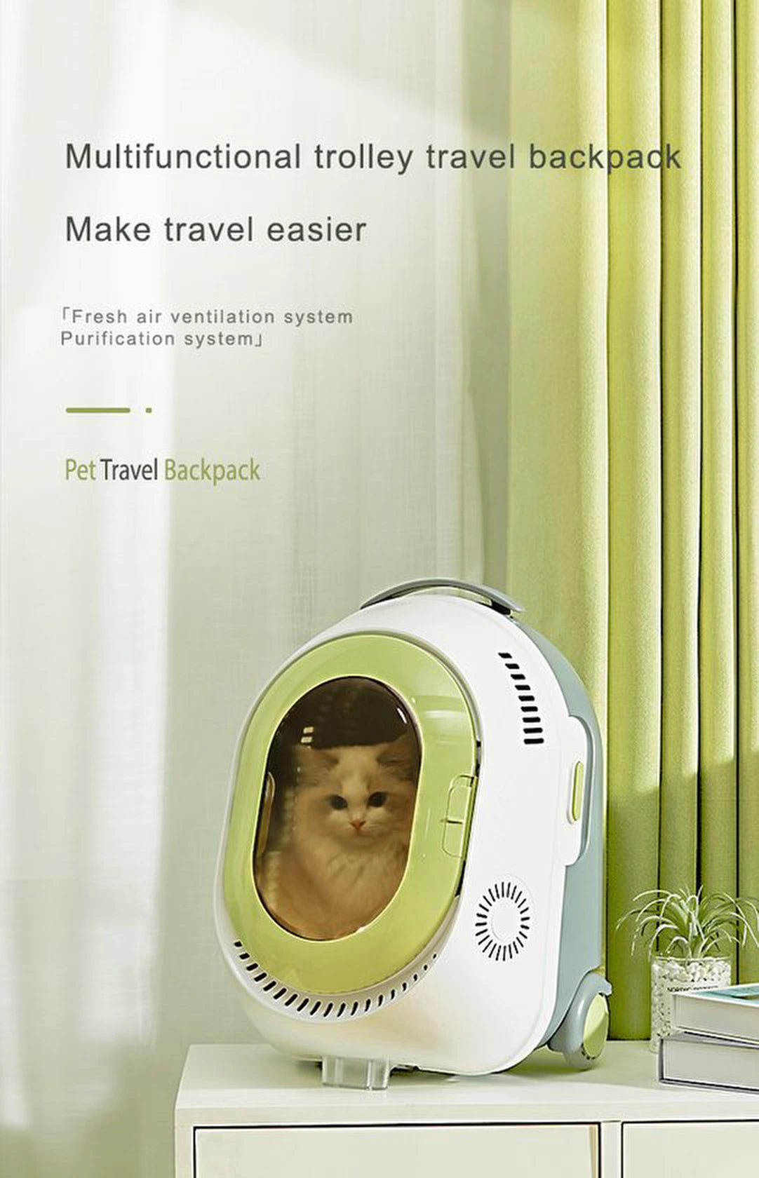 Kattentas | Huisdiertas | katten honden reistas | dieren transport tas | rugzak | draagtas | rug dierentas voor huisdieren met zwenkwielen - honden en katten