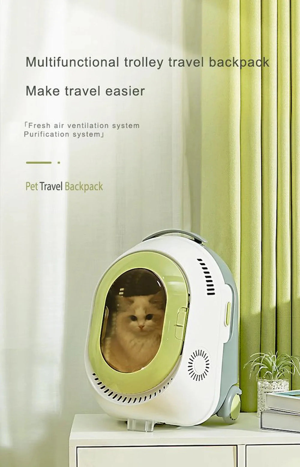 Dieren transporttas – Rugzak draagtas met zwenkwielen – Reistas voor hond en kat – Comfortabel dragen – Zwart-Ilumina Benelux