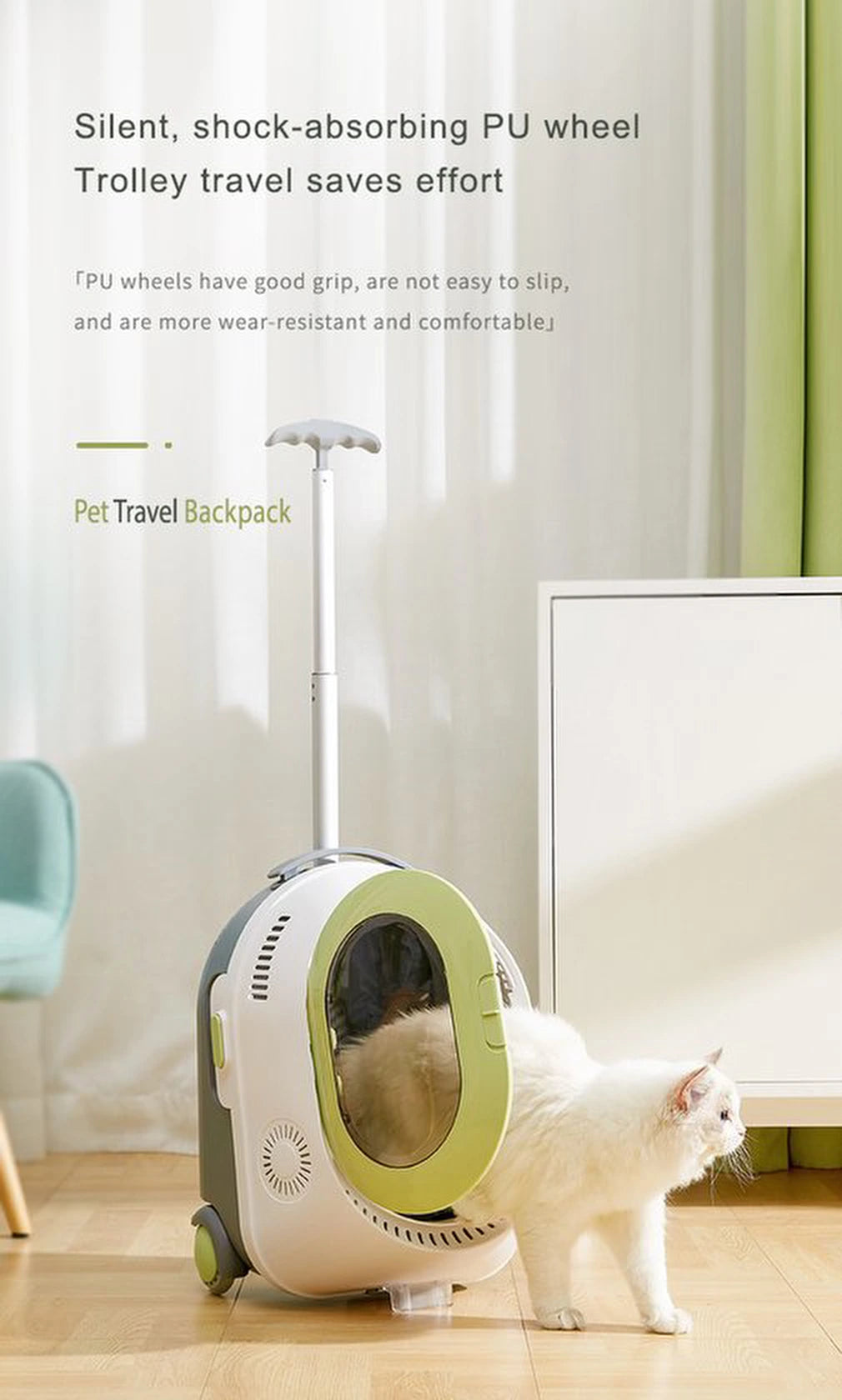 Kattentas | Huisdiertas | katten honden reistas | dieren transport tas | rugzak | draagtas | rug dierentas voor huisdieren met zwenkwielen - honden en katten