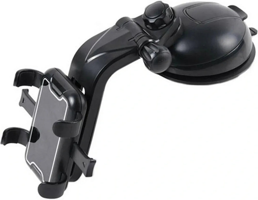 Telefoonhouder auto – Dashboard & Zuignap – 360° Draaibaar – Geschikt voor iPhone Samsung Huawei – Zwart-Ilumina Benelux