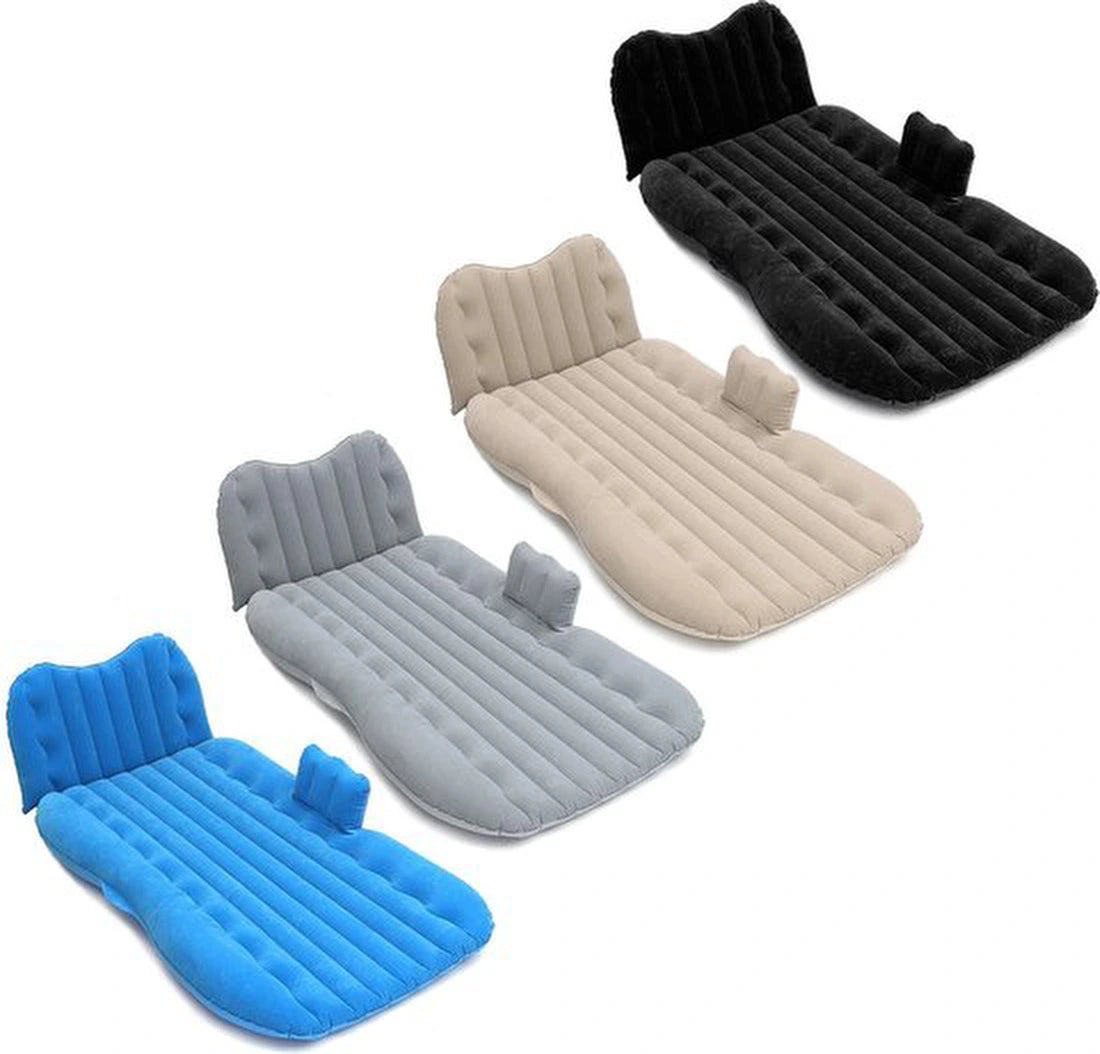 Auto Achterbank Cover Auto bed Reisbed Vochtbestendige Opblaasbare Matras Luchtbed voor Auto-interieur 135cmx88cmx36cm - Grijs