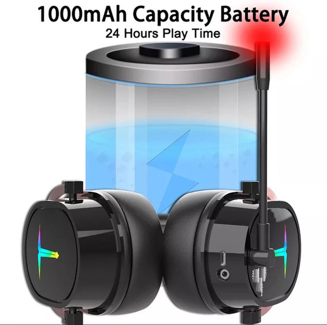 Draadloze Gaming Headset - G1000 - zwart - Geschikt voor: Playstation PS4/PS5, PC & Nintendo Switch, Laptop, iPhone en iPad