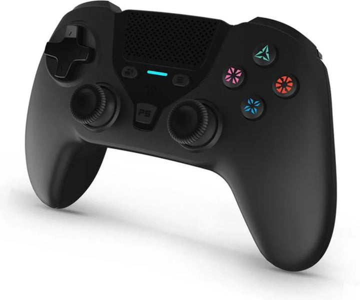 Bluetooth Controller – Geschikt voor PS4 Slim/Pro & PC – Draadloze Gamepad – 6-assige Gyro – RGB – Zwart-Ilumina Benelux