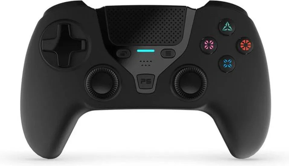 Bluetooth Controller – Geschikt voor PS4 Slim/Pro & PC – Draadloze Gamepad – 6-assige Gyro – RGB – Zwart-Ilumina Benelux