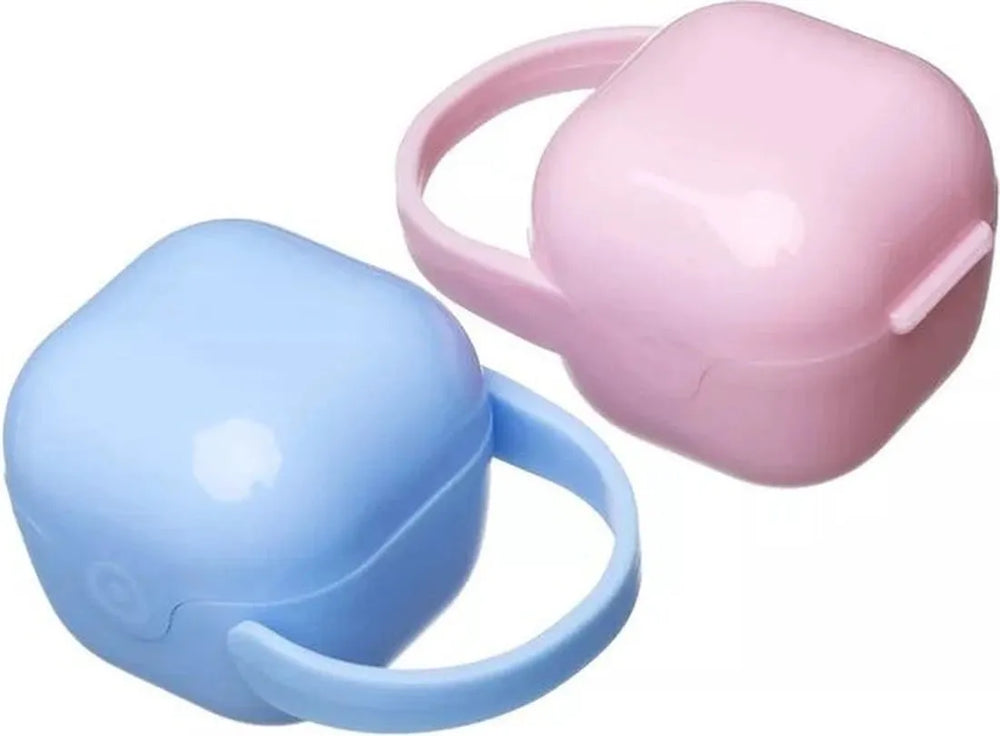 Siliconen fopspeen 0-6 maanden – Zachte speen – Met opbergdoos – BPA-vrij – Roze-Ilumina Benelux