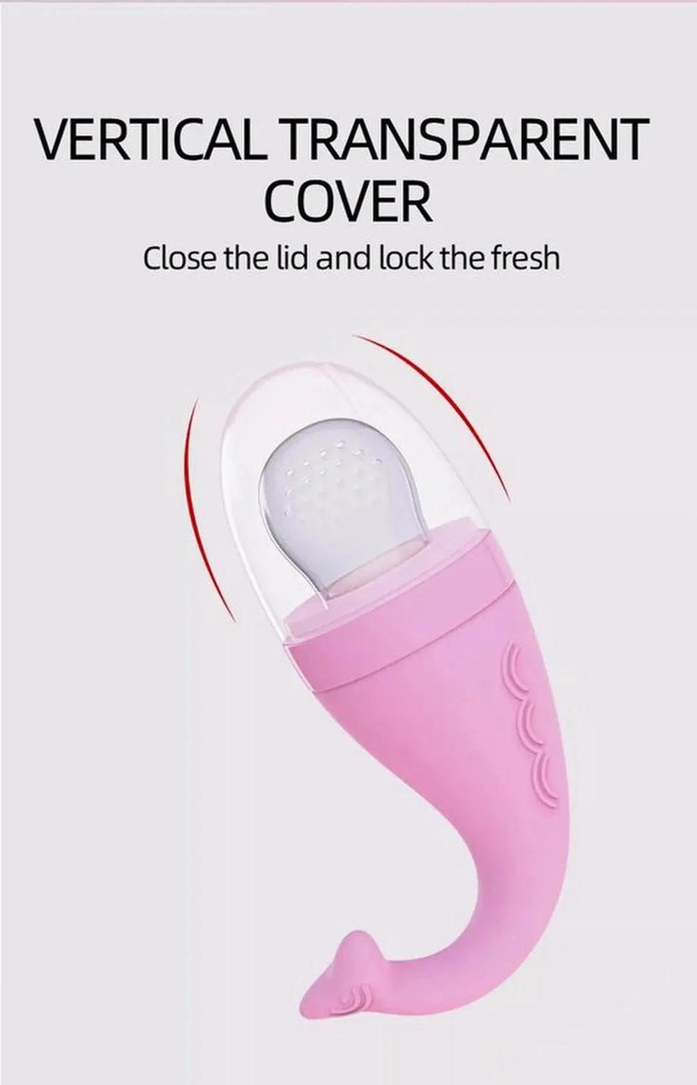 Fruitspeen baby – Siliconen fruitzuiger & bijtring – Anti verstikking – BPA-vrij – Roze-Ilumina Benelux