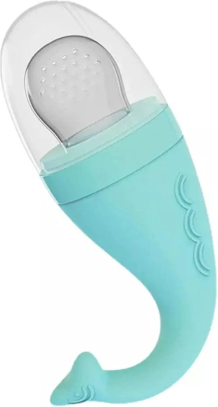 Fruitspeen Baby – Siliconen Fruitzuiger & Bijtring – Voorkomt Verstikking – BPA-vrij – Blauw-Ilumina Benelux