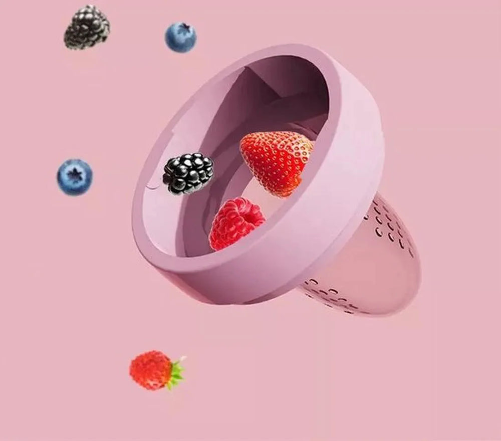 Fruitspeen Baby – Siliconen Fruitzuiger & Bijtring – Voorkomt Verstikking – BPA-vrij – Blauw-Ilumina Benelux