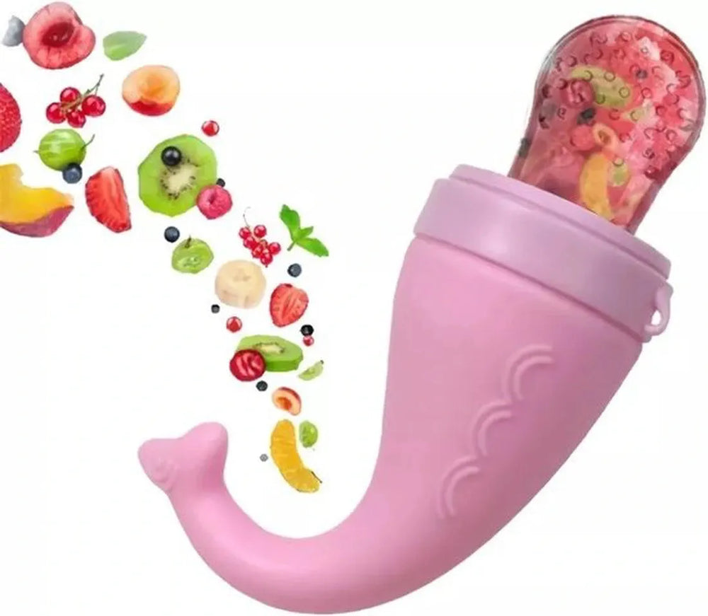 Fruitspeen Baby – Siliconen Fruitzuiger & Bijtring – Voorkomt Verstikking – BPA-vrij – Blauw-Ilumina Benelux