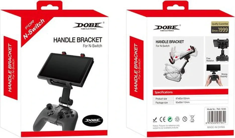 Controllerhouder – Geschikt voor Nintendo Switch – Gamepad Clip Stand Beugel – Verstelbaar – Zwart-Ilumina Benelux