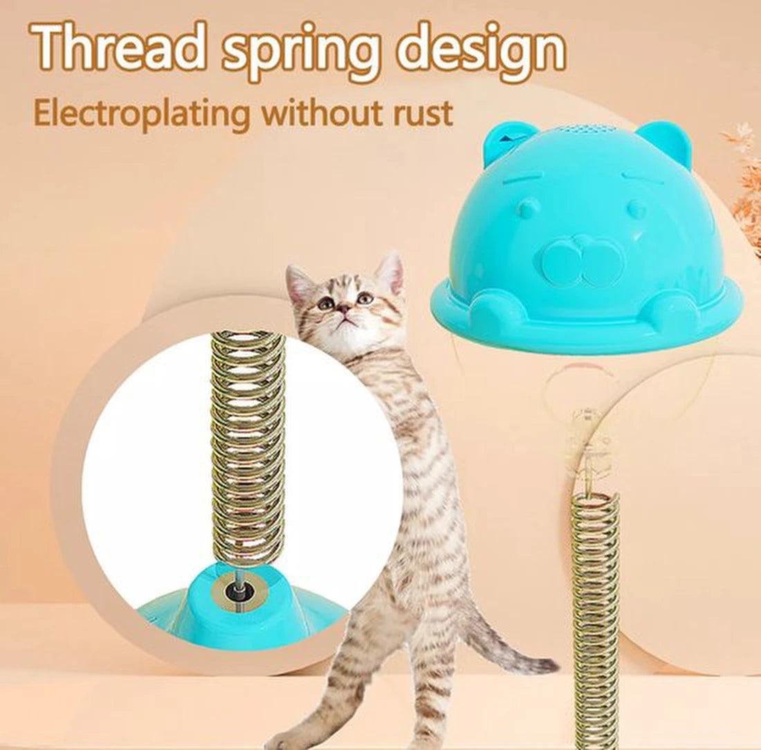 Speelgoed met zuignap voor katten in de vorm van een bal / Kattenspeeltje / speeltje voor poesjes & Katten / Kattenspeelgoed - Kattenspeeltjes - roze