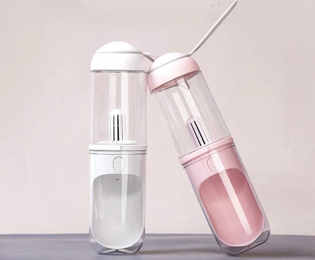 Drinkfles voor Honden met Duurzaam Filte - BPA vrij - Blauw - 100% Lekvrij - Waterfles voor Volwassen Honden en Puppy's - Wandelen - Voor Onderweg - Hondencadeau