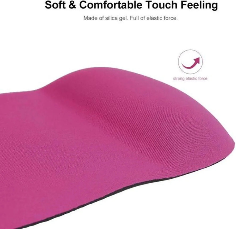 Muismat met polssteun – Zachte gel – Ergonomisch comfort – Geschikt voor PC laptop MacBook – Zwart-Muismat-Ilumina Benelux
