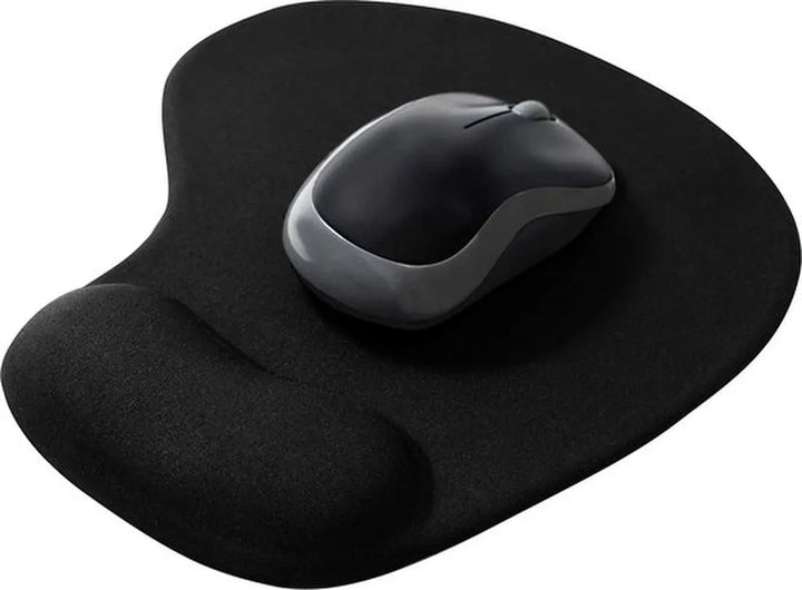 Muismat met Polssteun – Zachte Gel – Ergonomisch Comfort – Geschikt voor PC Laptop MacBook – Zwart-Muismat-Ilumina Benelux