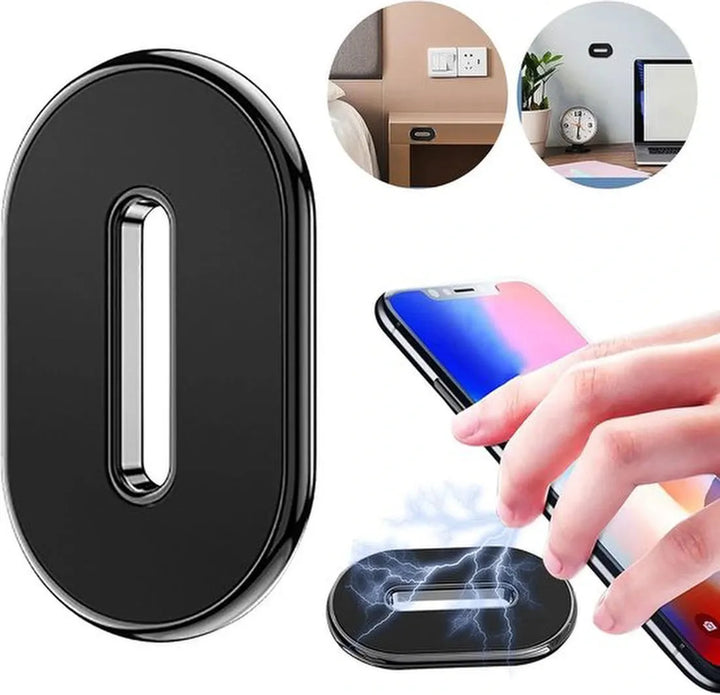 Telefoonhouder auto – Magnetisch Dashboard – Sterke Magneet – Inclusief Metalen Plaatje – Zwart-Ilumina Benelux