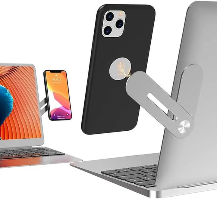 Telefoonhouder – Magnetische schermclip – Voor laptop monitor tablet auto – Universeel – Zwart-Ilumina Benelux