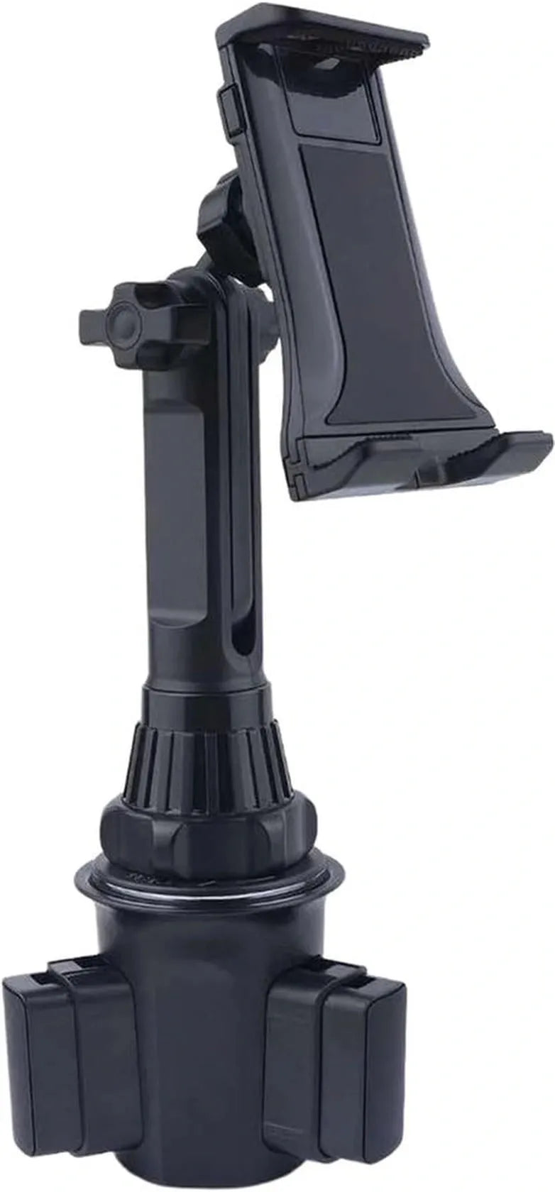 Tablethouder auto – Bekerhouder montage – Stevige grip – 360° draaibaar – Geschikt voor telefoon & tablet – Zwart-Tablethouder-Ilumina Benelux