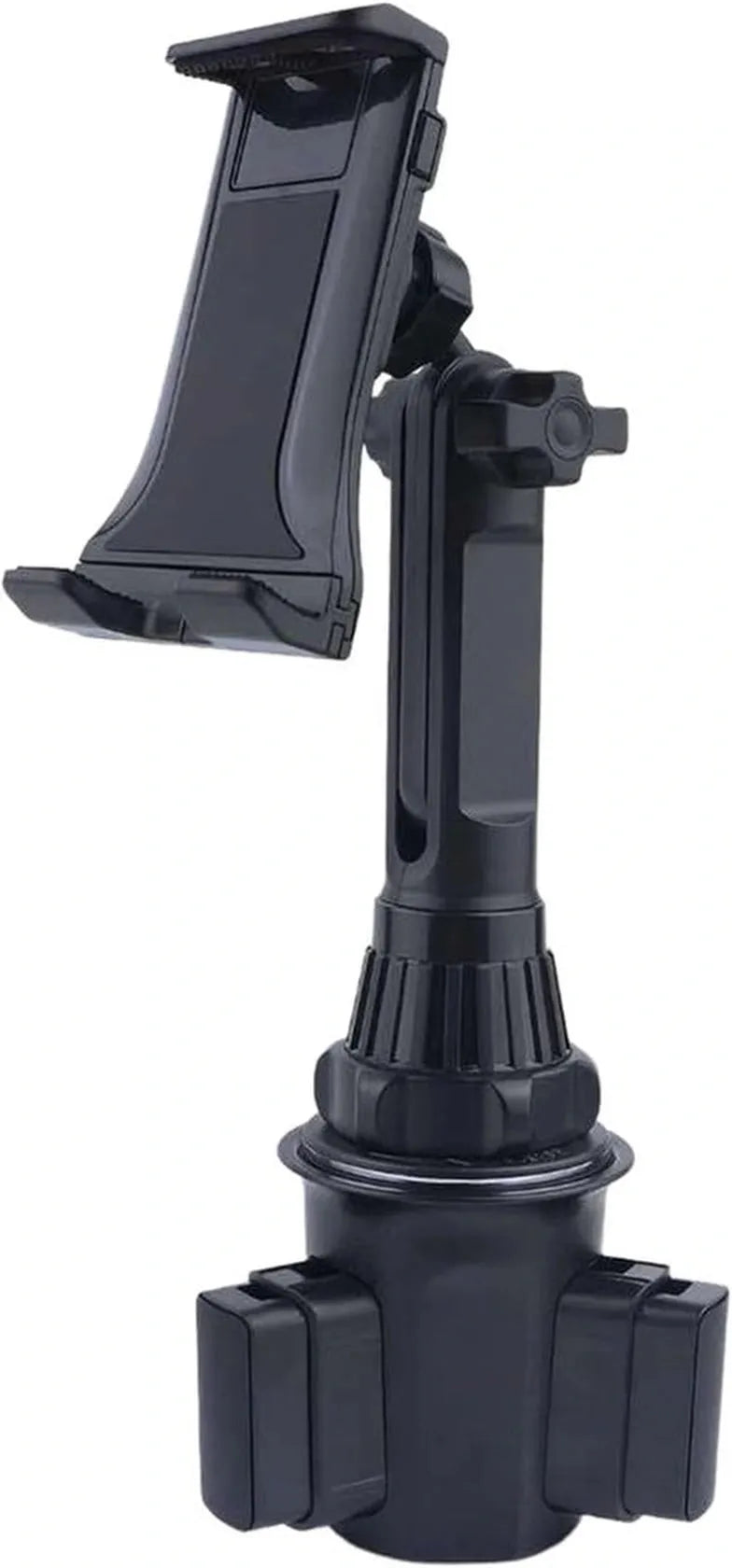 Tablethouder auto – Bekerhouder montage – Stevige grip – 360° draaibaar – Geschikt voor telefoon & tablet – Zwart-Tablethouder-Ilumina Benelux