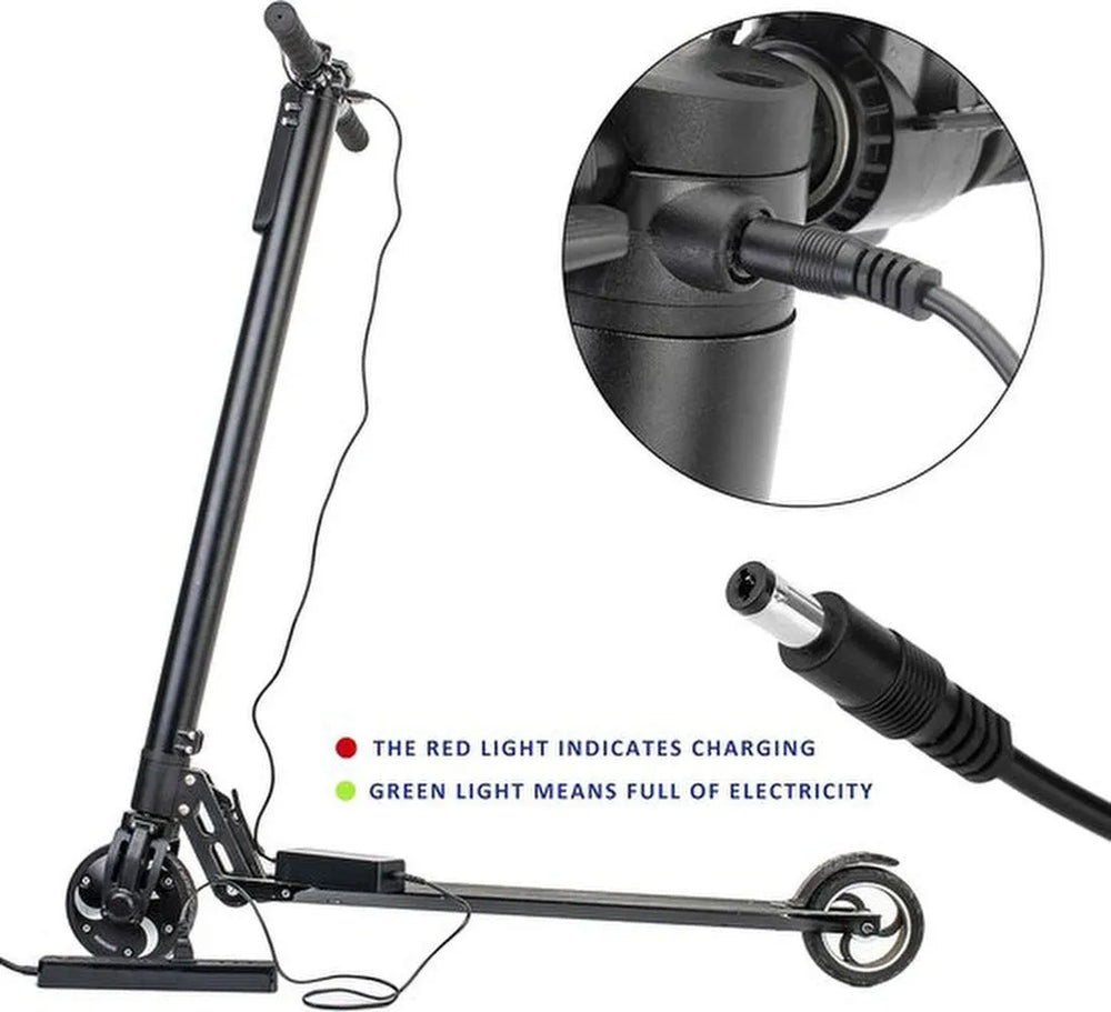 Oplader – Geschikt voor Gotrax GXL Elektrische Scooter – Adapter 42V 1.5A 63W – EU Stekker – Zwart-Ilumina Benelux