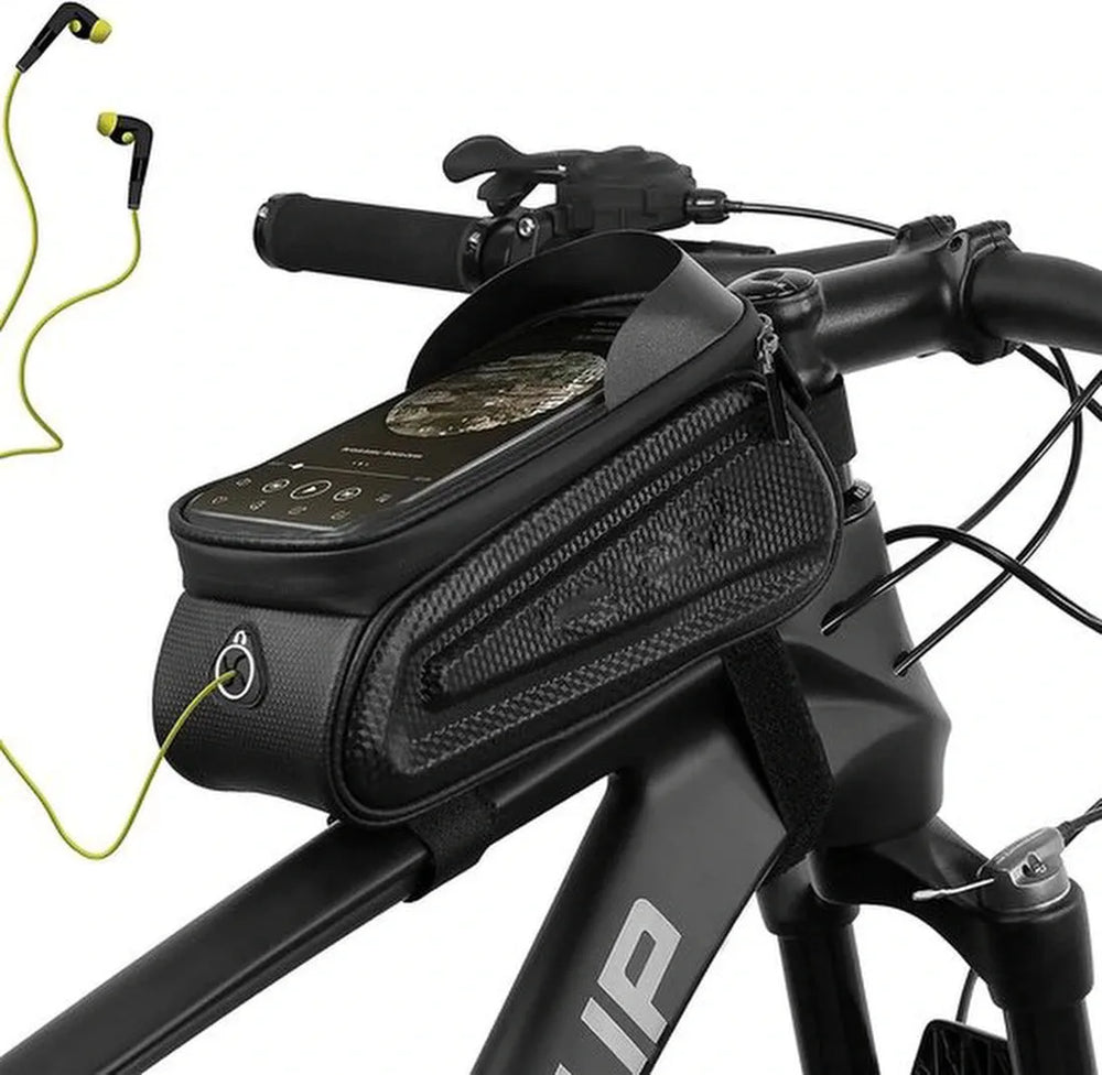 Telefoonhouder fiets – Waterdichte stuurtas frametas – Voor racefiets & mountainbike – Touchscreen venster – Zwart-Ilumina Benelux