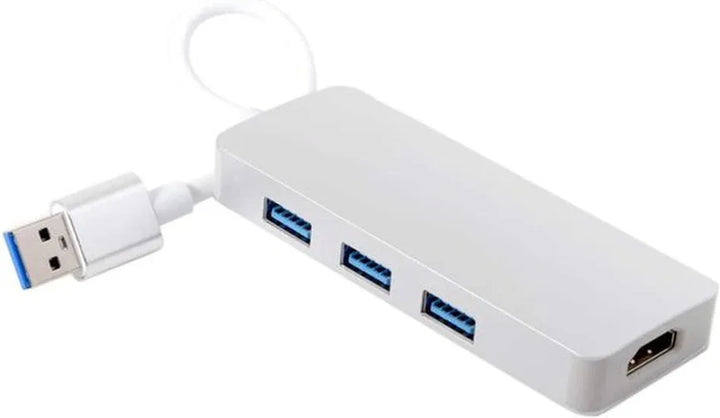 USB 3.0 naar HDMI/DVI Adapter – 4-in-1 USB Hub Splitter – Video uitbreidingsadapter – Tot 2048x1152 – Windows & Mac-Ilumina Benelux