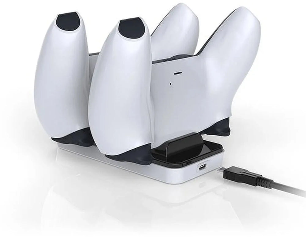 PS5 Oplaadstation – Dual Charging Dock voor 2 DualSense Controllers – Met USB-C Type-C Adapters-Oplaadstation controllers-Ilumina Benelux