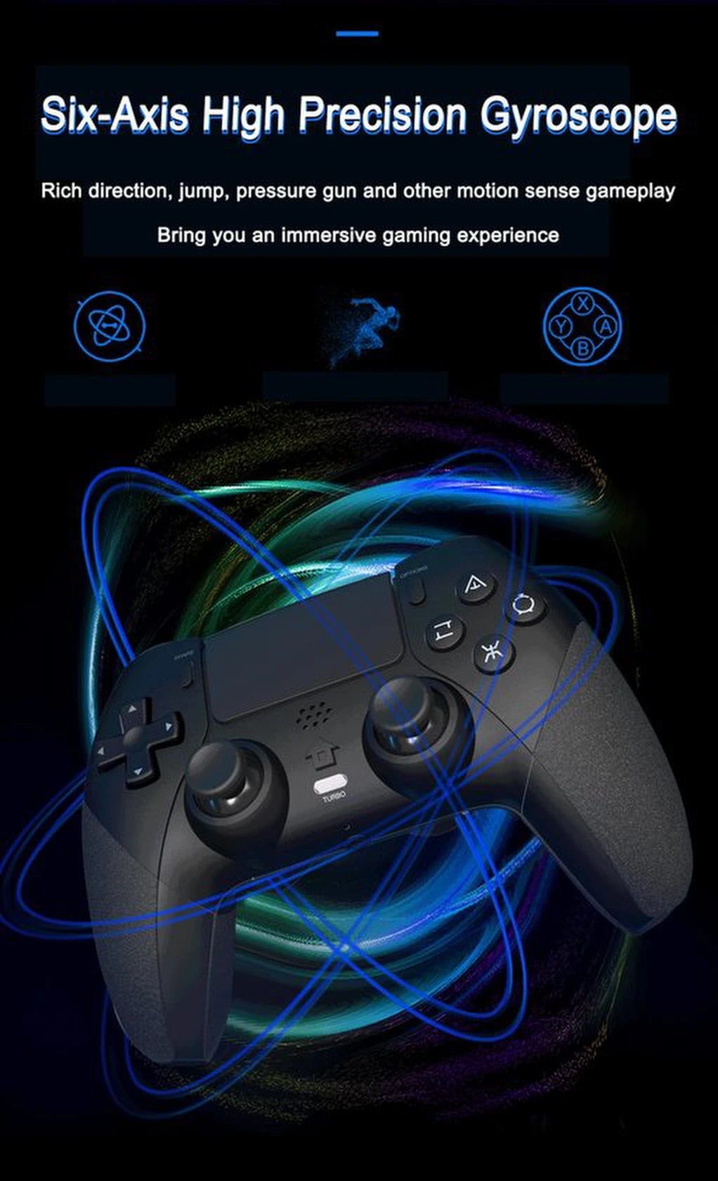 Draadloze Controller Geschikt voor: Playstation 5 – PS5 Wireless Gamepad met Back Buttons, Turbo, Touchpad, Dubbele Vibratie & 3.5mm Audio – Compatibel met PS5/PS4/PC - paars