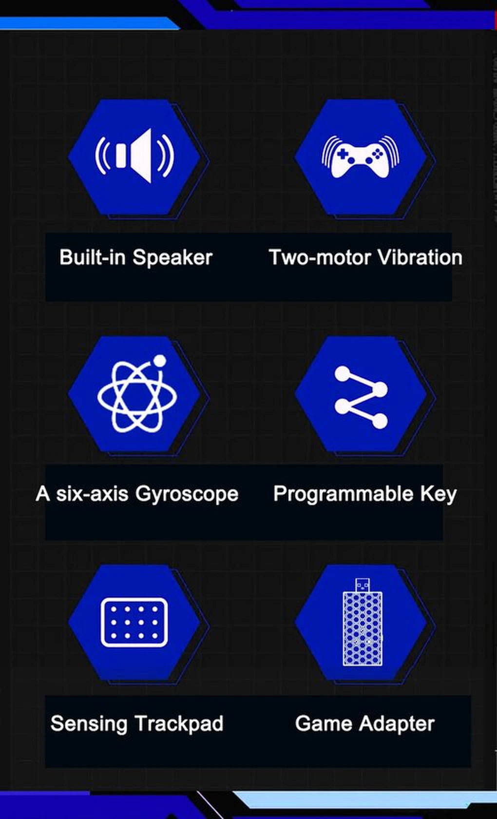 Draadloze Controller Geschikt voor: Playstation 5 – PS5 Wireless Gamepad met Back Buttons, Turbo, Touchpad, Dubbele Vibratie & 3.5mm Audio – Compatibel met PS5/PS4/PC - blauw