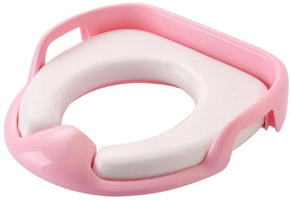 Toiletverkleiner met handvaten – Kinder toiletzitje – Zachte zitting – Antislip & hygiënisch – Roze-Toiletverkleiner-Ilumina Benelux