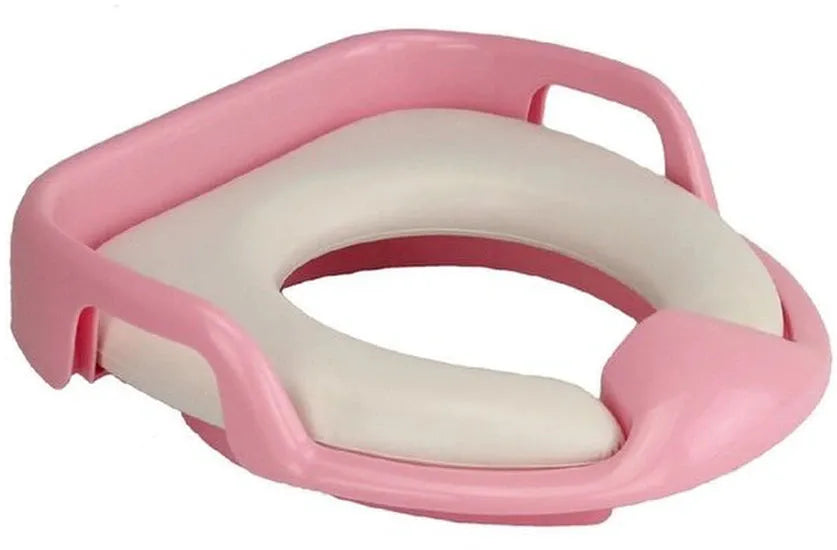 Toiletverkleiner met handvaten – Kinder toiletzitje – Zachte zitting – Antislip & hygiënisch – Roze-Toiletverkleiner-Ilumina Benelux