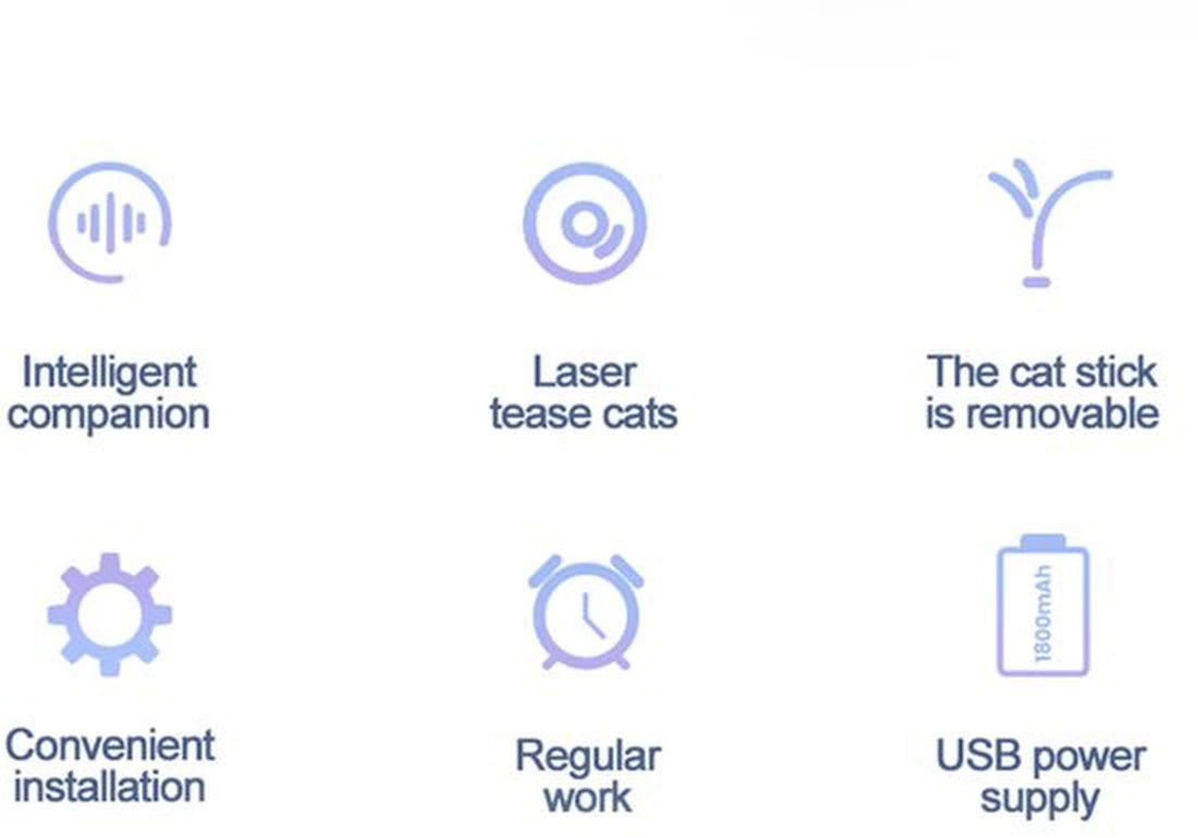 Automatisch Katten Speelgoed – Interactieve LED Laser 360° Rotatie - Katten laser speelgoed - Smart Huisdier Speeltje – Katten Speelgoed Accessoires – Voor Binnen & Buiten – Duurzaam & Slim