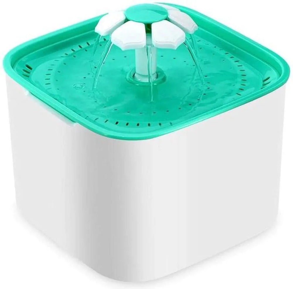 Drinkfontein kat & hond – Automatische waterfontein – Ultra stil – BPA-vrij – Met filter – Groen-Ilumina Benelux