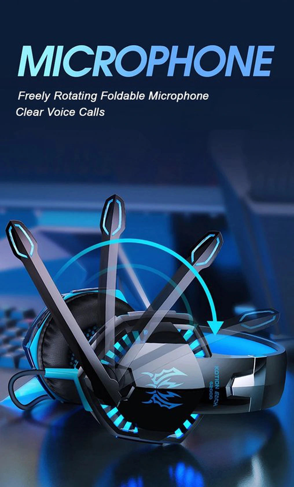 Gaming Headset – Stereo Surround – Geschikt voor: Playstation, PS4, PS5, Xbox Series X, Windows & Switch – 50mm Drivers – Noise Cancelling Mic – LED Verlichting – Multi-Platform